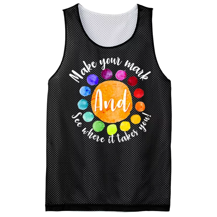 Make Your Mark See Where it Takes You Mesh Reversible Basketball Jersey Tank