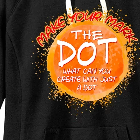 Make Your Mark The Dot Splatter Women's Fleece Hoodie