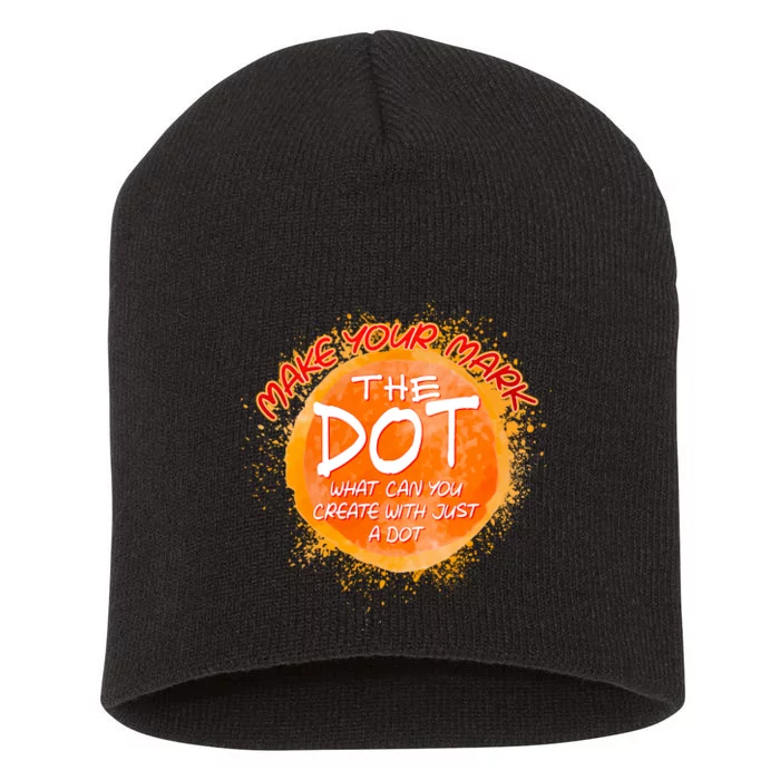 Make Your Mark The Dot Splatter Short Acrylic Beanie