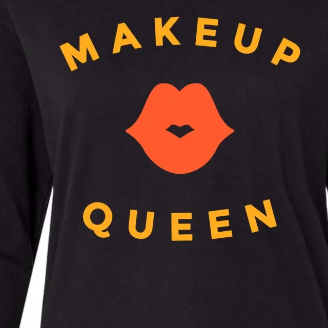 Makeup Queen Womens Cotton Relaxed Long Sleeve T-Shirt