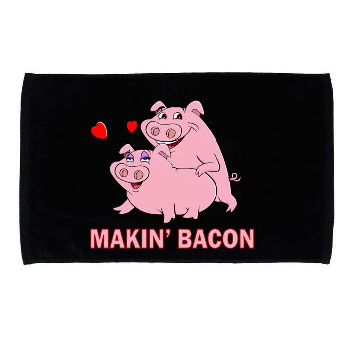 Makin' Bacon Pigs In Love Microfiber Hand Towel