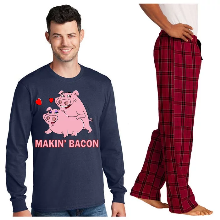 Makin' Bacon Pigs In Love Long Sleeve Pajama Set