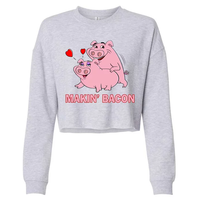 Makin' Bacon Pigs In Love Cropped Pullover Crew