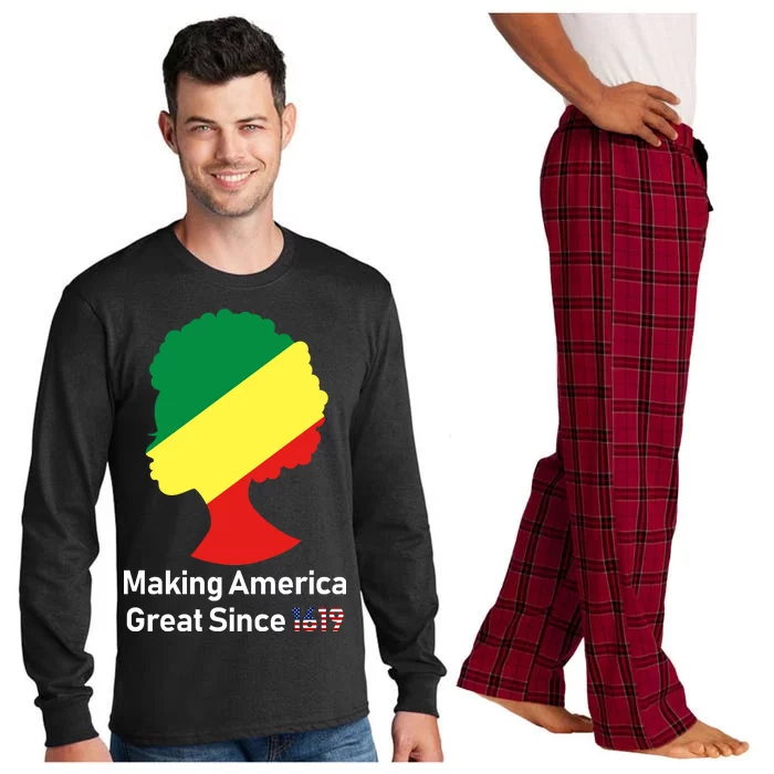 Making America Great Since 1619 Long Sleeve Pajama Set