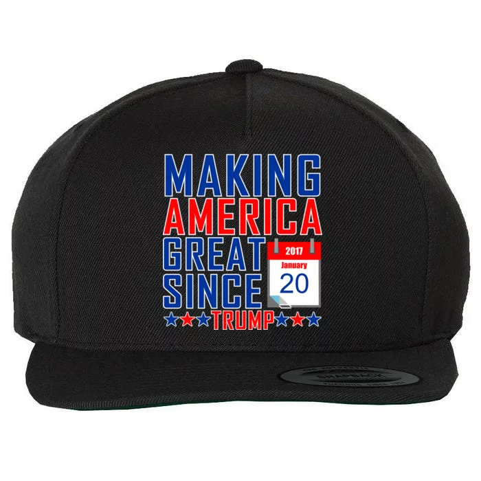 Making America Great Since 2017 Trump Inauguration Day Wool Snapback Cap