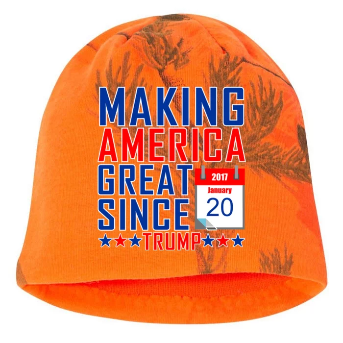 Making America Great Since 2017 Trump Inauguration Day Kati - Camo Knit Beanie