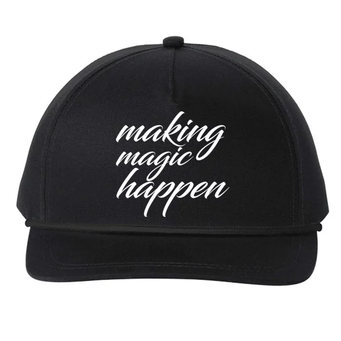 Making Magic Happen Snapback Five-Panel Rope Hat