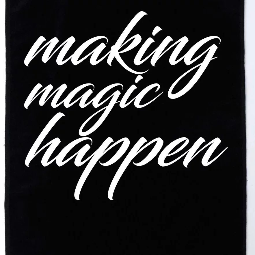 Making Magic Happen Platinum Collection Golf Towel