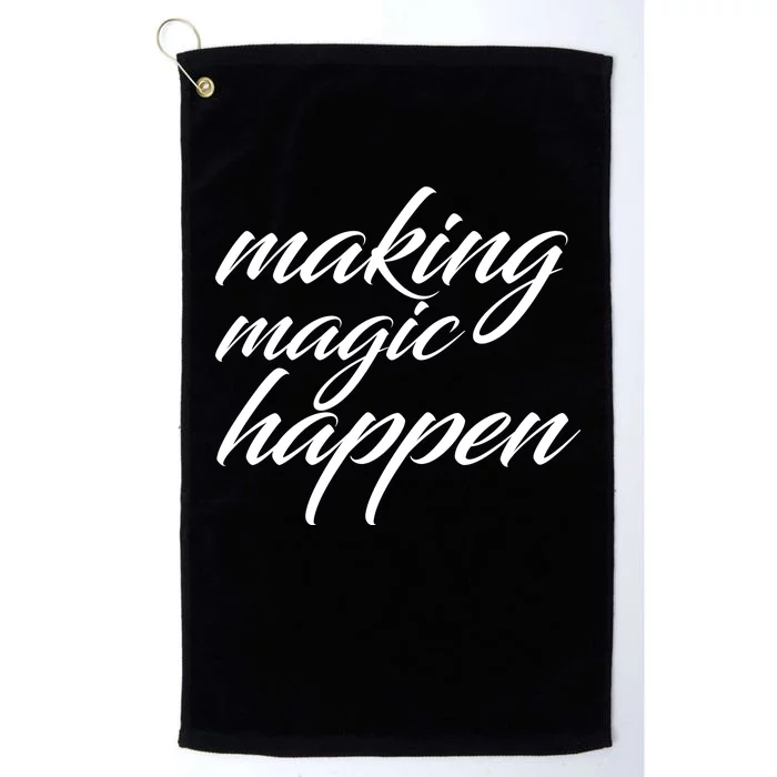 Making Magic Happen Platinum Collection Golf Towel