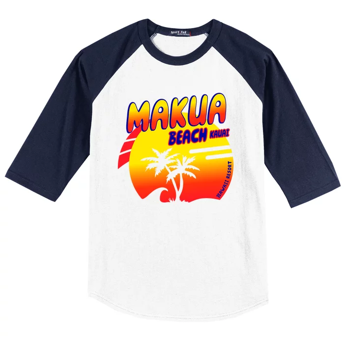 Makua Beach Baseball Sleeve Shirt