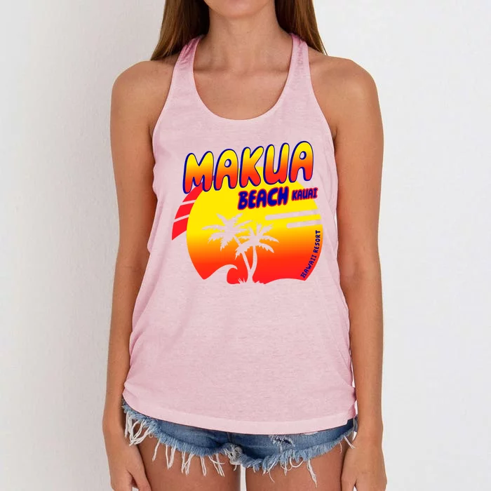 Makua Beach Women's Knotted Racerback Tank