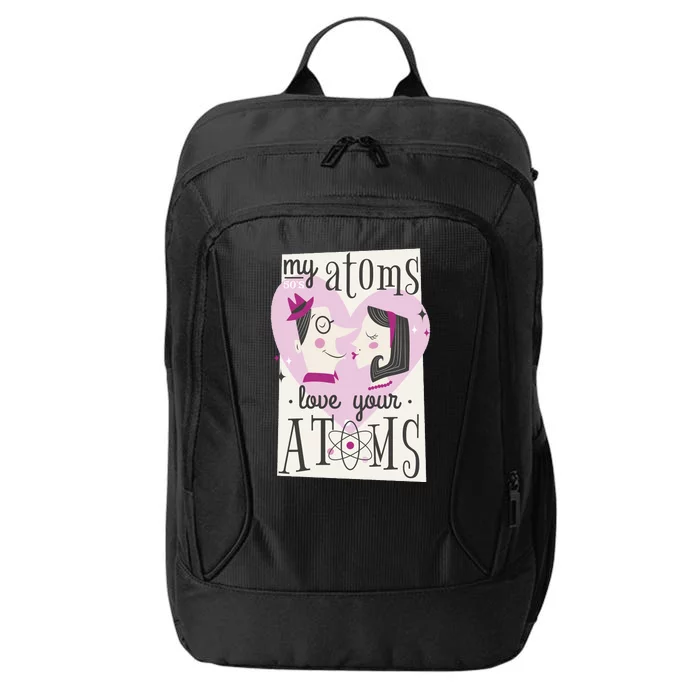 My Atoms Love Your Atoms Science Couple City Backpack