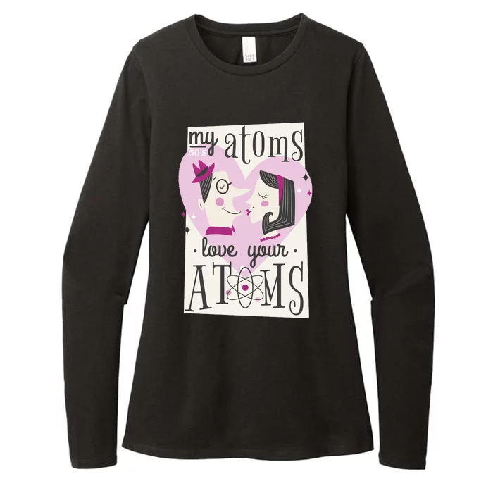 My Atoms Love Your Atoms Science Couple Womens CVC Long Sleeve Shirt