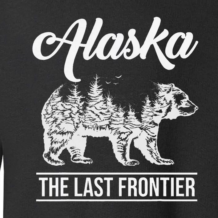 Moose Alaska Last Frontier Alaska Grizzly Bears Mountains Toddler Sweatshirt