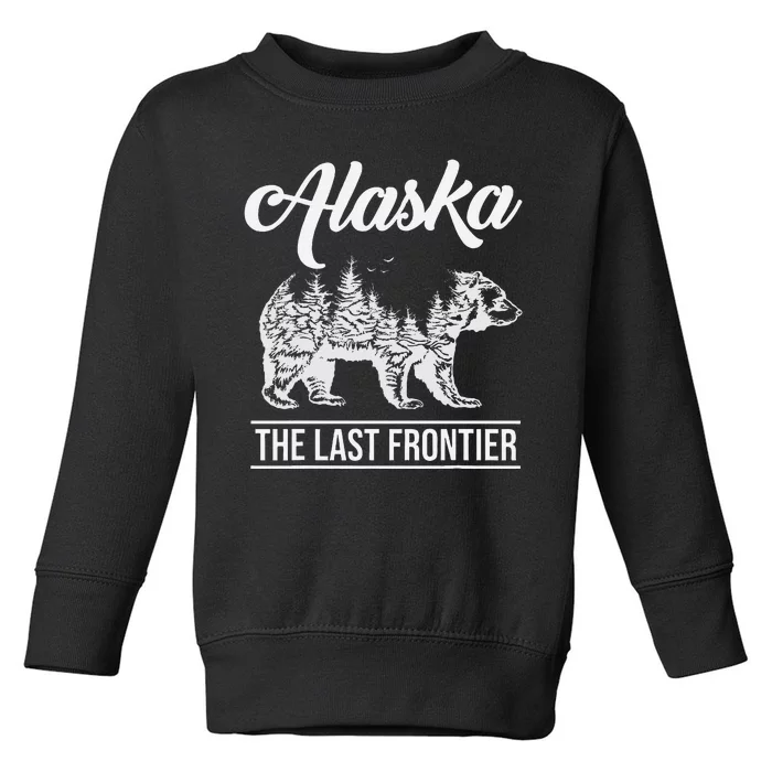 Moose Alaska Last Frontier Alaska Grizzly Bears Mountains Toddler Sweatshirt