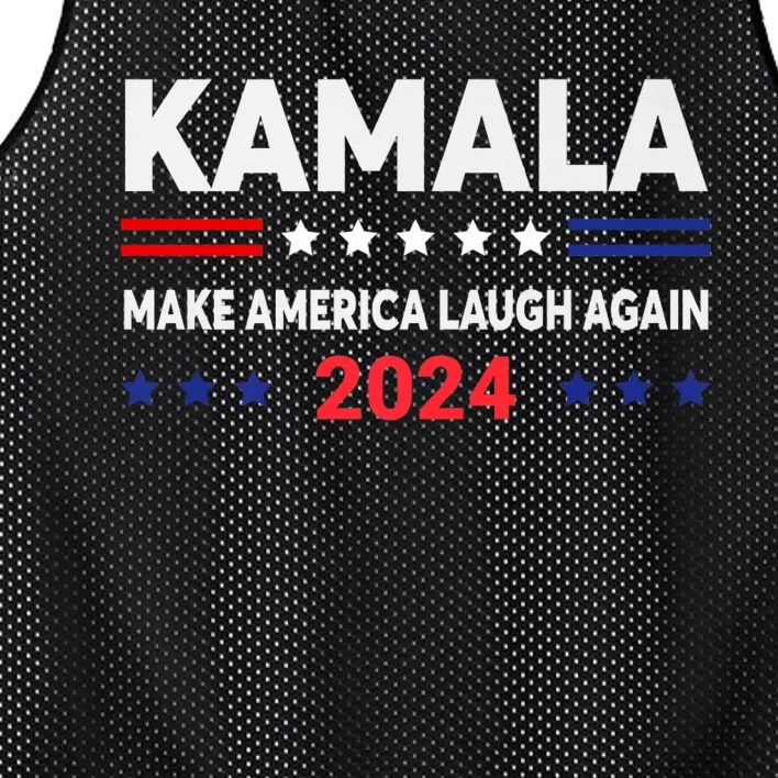 Make America Laugh Again 2024 Kamala Mesh Reversible Basketball Jersey Tank