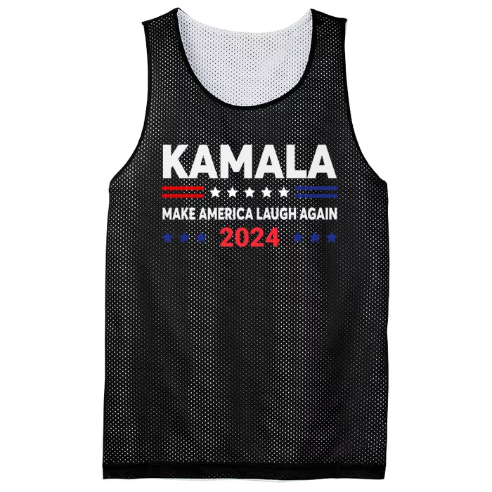 Make America Laugh Again 2024 Kamala Mesh Reversible Basketball Jersey Tank