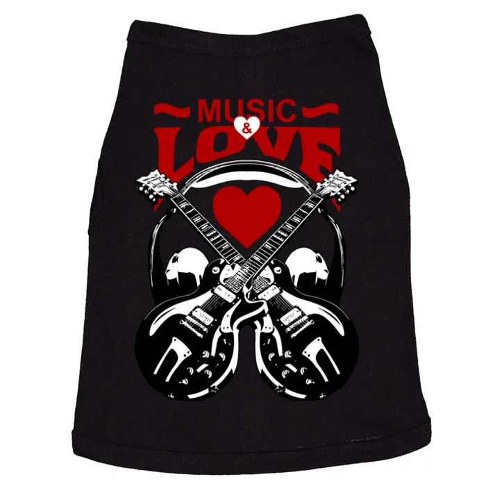 Music And Love Guitars Doggie Tank