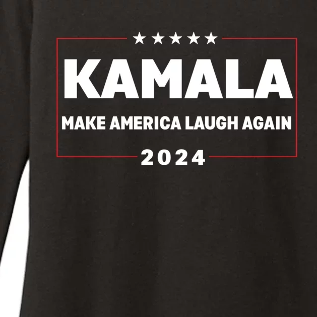 Make America Laugh Again American Flag 2024 Womens CVC Long Sleeve Shirt