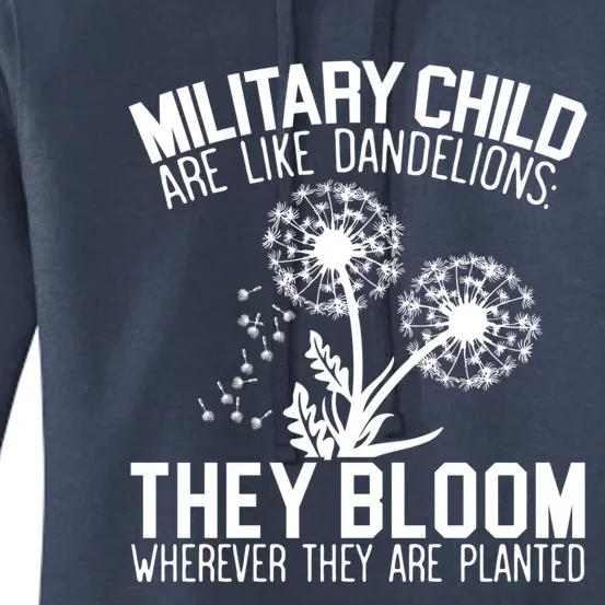 Military Are Like Dandelions Military Month Gift Women's Pullover Hoodie