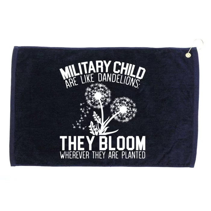 Military Are Like Dandelions Military Month Gift Grommeted Golf Towel