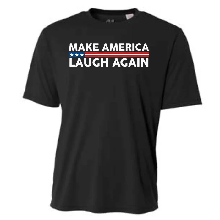 Make America Laugh Again American Flag Election 2024 Cooling Performance Crew T-Shirt