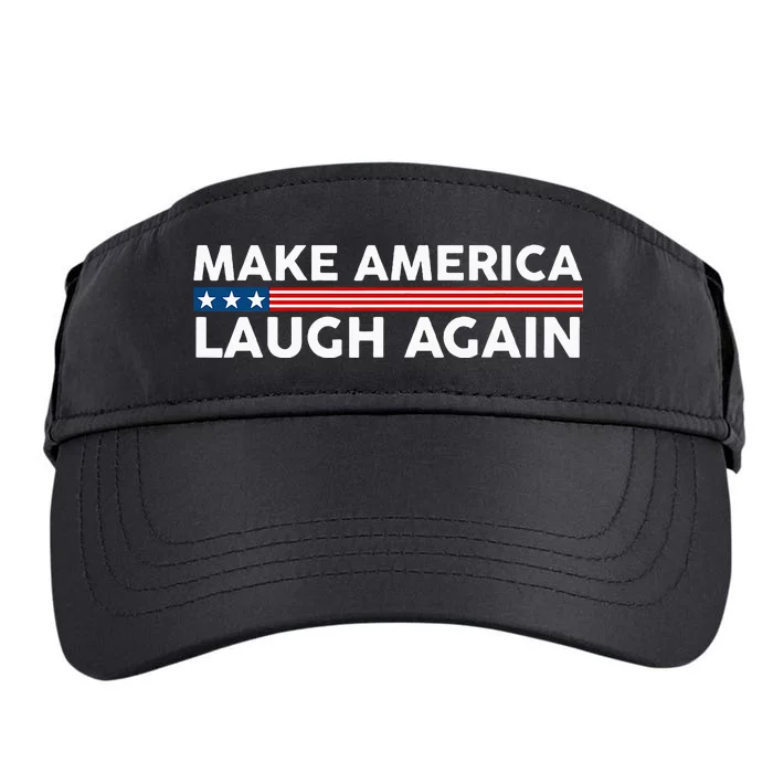 Make America Laugh Again American Flag Election 2024 Adult Drive Performance Visor