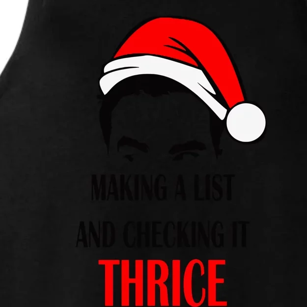 Making A List And Checking It Thrice Gift Ladies Tri-Blend Wicking Tank