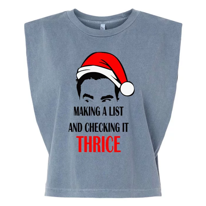 Making A List And Checking It Thrice Gift Garment-Dyed Women's Muscle Tee