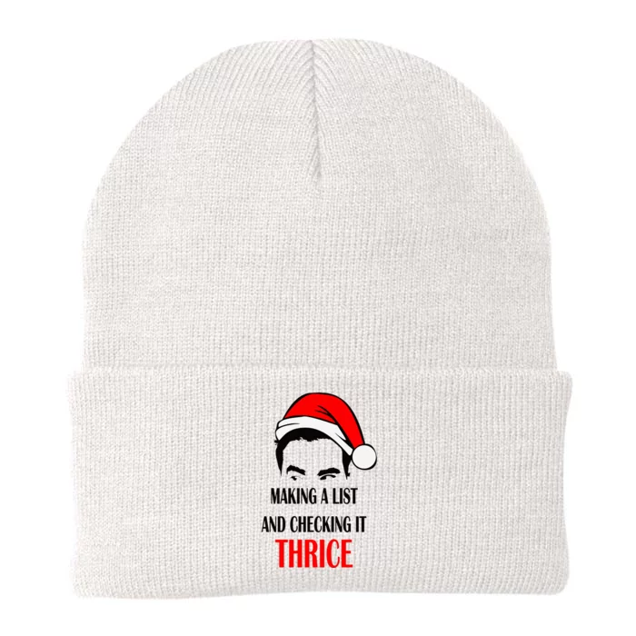 Making A List And Checking It Thrice Gift Knit Cap Winter Beanie