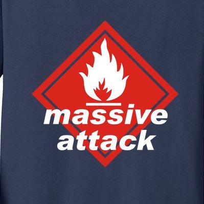 Massive Attack Logo Official Amplified Kids Long Sleeve Shirt