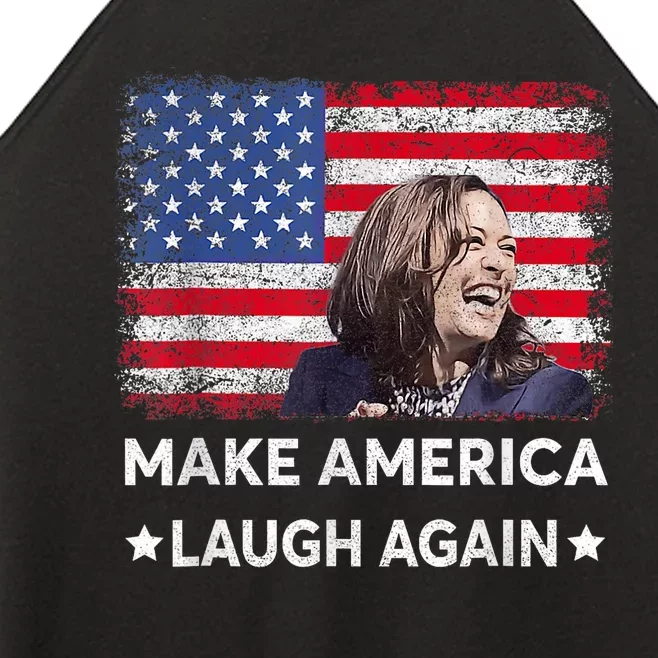 Make America Laugh Again Vote 2024 President Kamala Harris Women’s Perfect Tri Rocker Tank