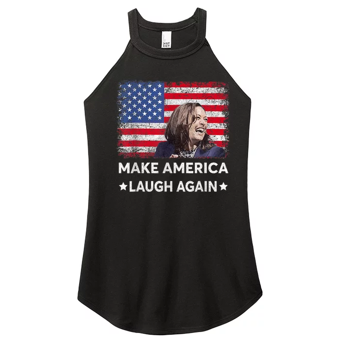 Make America Laugh Again Vote 2024 President Kamala Harris Women’s Perfect Tri Rocker Tank