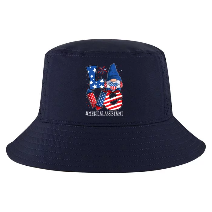 Medical Assistant Love 4th Of July Gnome Usa Patriotic Gift Cool Comfort Performance Bucket Hat