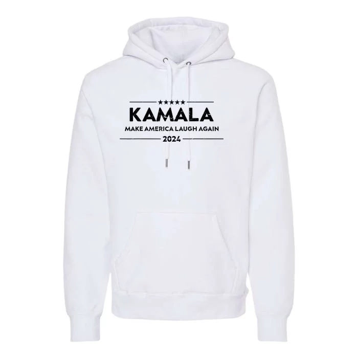 Make America Laugh Again Funny Kamala 2024 Vintage Premium Hoodie