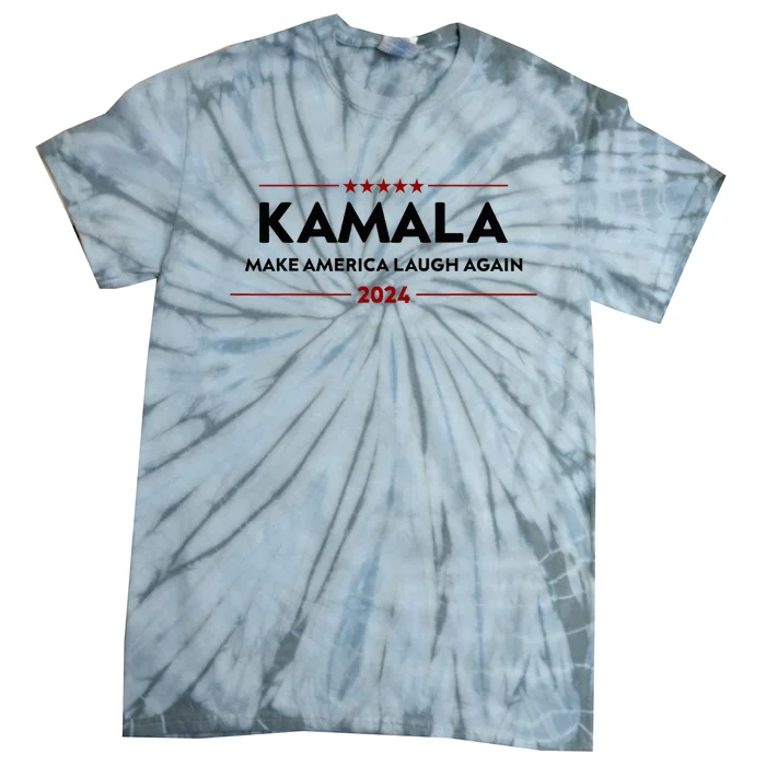 Make America Laugh Again Funny Kamala 2024 Tie-Dye T-Shirt