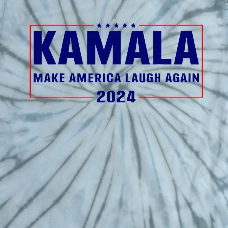 Make America Laugh Again American Flag Kamala 2024 Tie-Dye T-Shirt