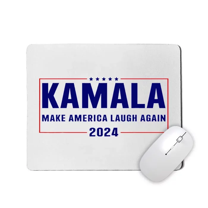 Make America Laugh Again American Flag Kamala 2024 Mousepad