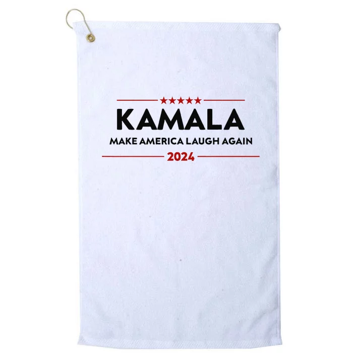 Make America Laugh Again Funny Kamala 2024 Platinum Collection Golf Towel