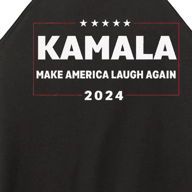 Make America Laugh Again American Flag 2024 Women’s Perfect Tri Rocker Tank