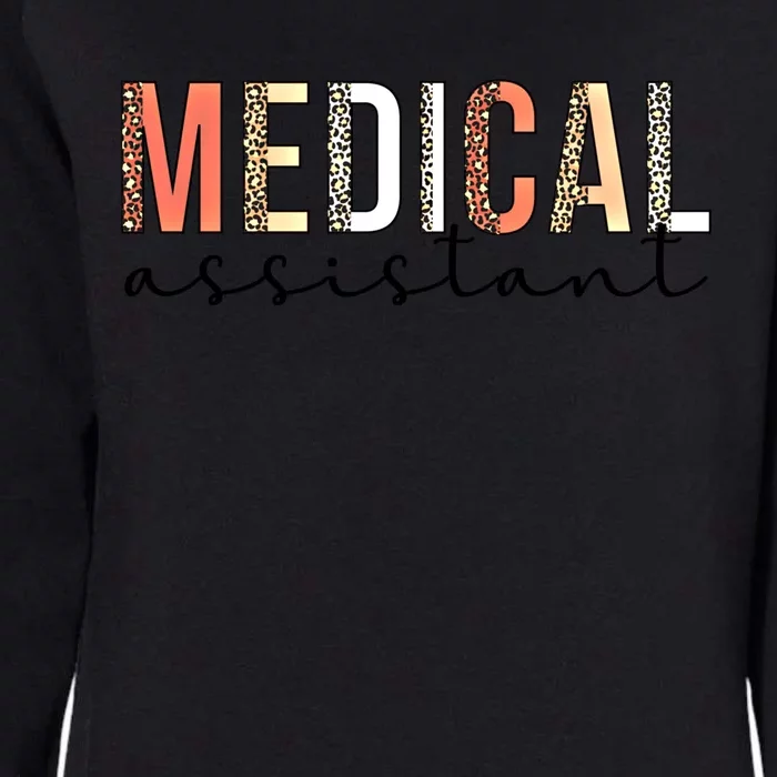 Medical Assistant Leopard Med Assistant Gift Womens California Wash Sweatshirt