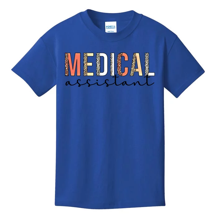 Medical Assistant Leopard Med Assistant Gift Kids T-Shirt