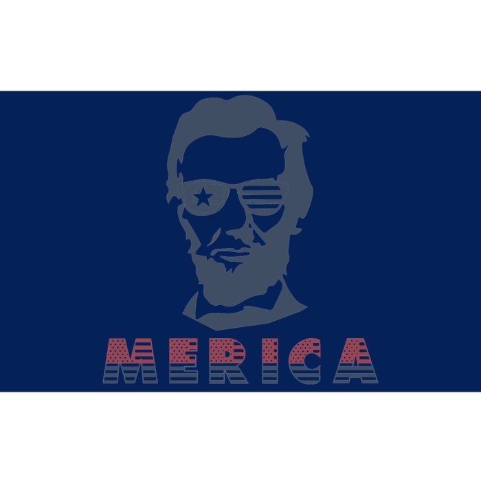 Merica Abe Lincoln Bumper Sticker