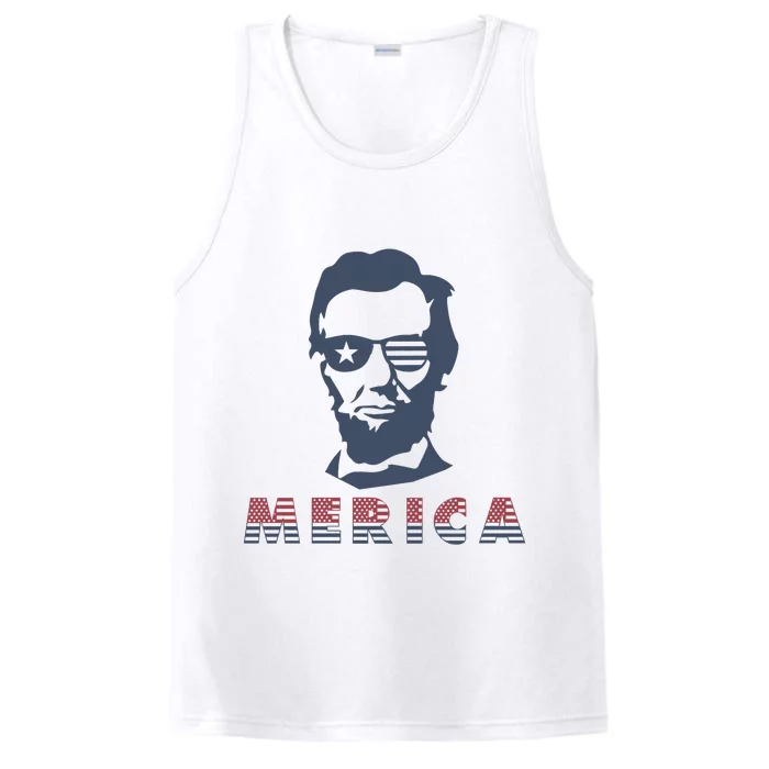 Merica Abe Lincoln Performance Tank