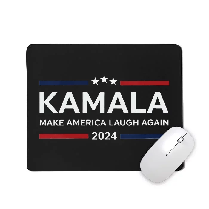 Make America Laugh Again American Flag 2024 V Neck Mousepad