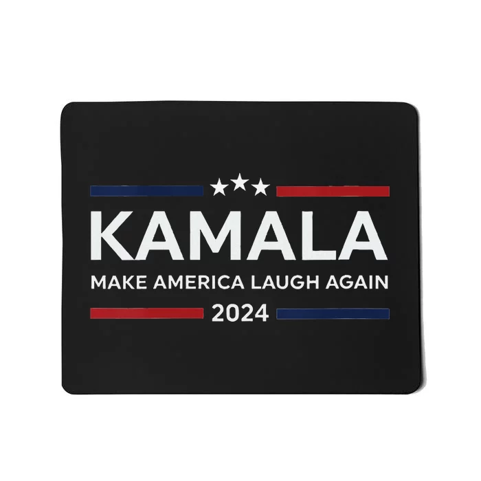 Make America Laugh Again American Flag 2024 V Neck Mousepad