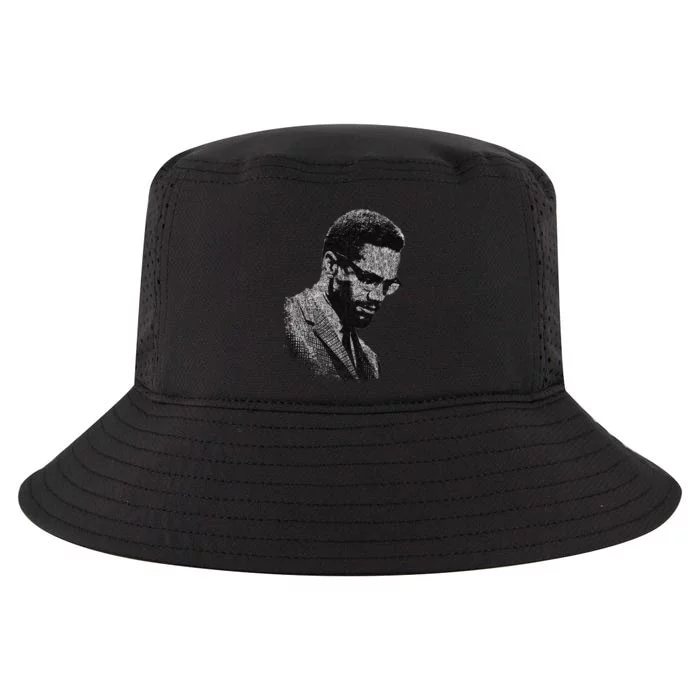 Malcolm X Black And White Portrait Cool Comfort Performance Bucket Hat