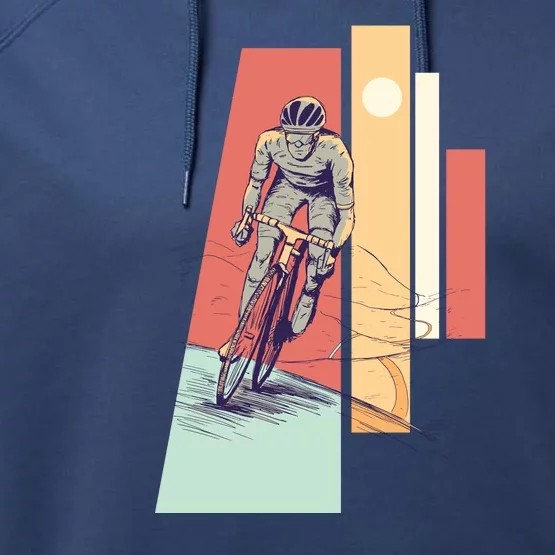 Male Cyclist Performance Fleece Hoodie