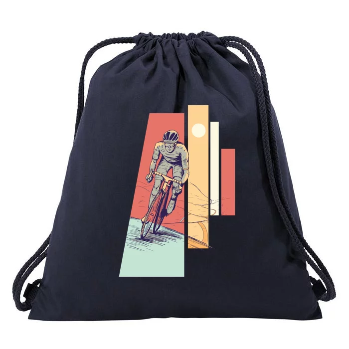 Male Cyclist Drawstring Bag