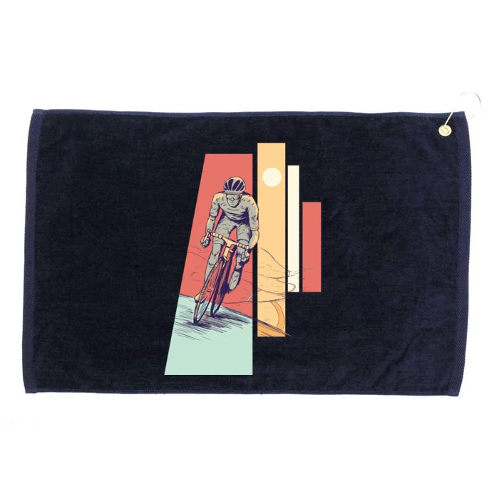 Male Cyclist Grommeted Golf Towel